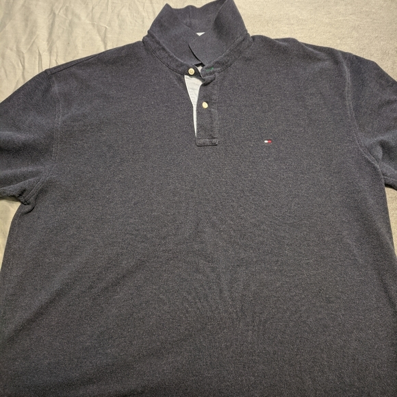 Tommy Hilfiger polo navy heathered size XL - Picture 1 of 5